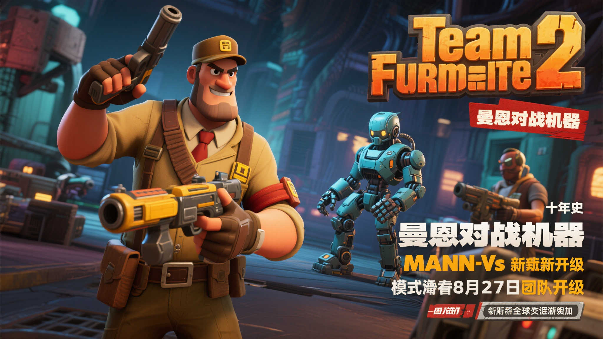 《军团要塞2》“曼恩大战机器”更新即将上线,锁定8月27日! 《军团要塞2》“曼恩大战机器”更新即将上线,锁定8月27日!