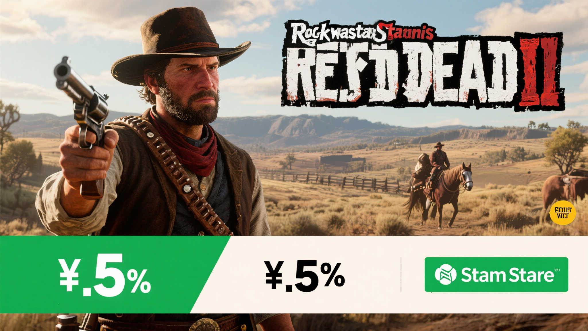 《荒野大镖客2》Steam史低折扣来袭!仅2.5折,价格低到不敢信! 对于游戏玩家来说,没有什么比在心仪游戏打