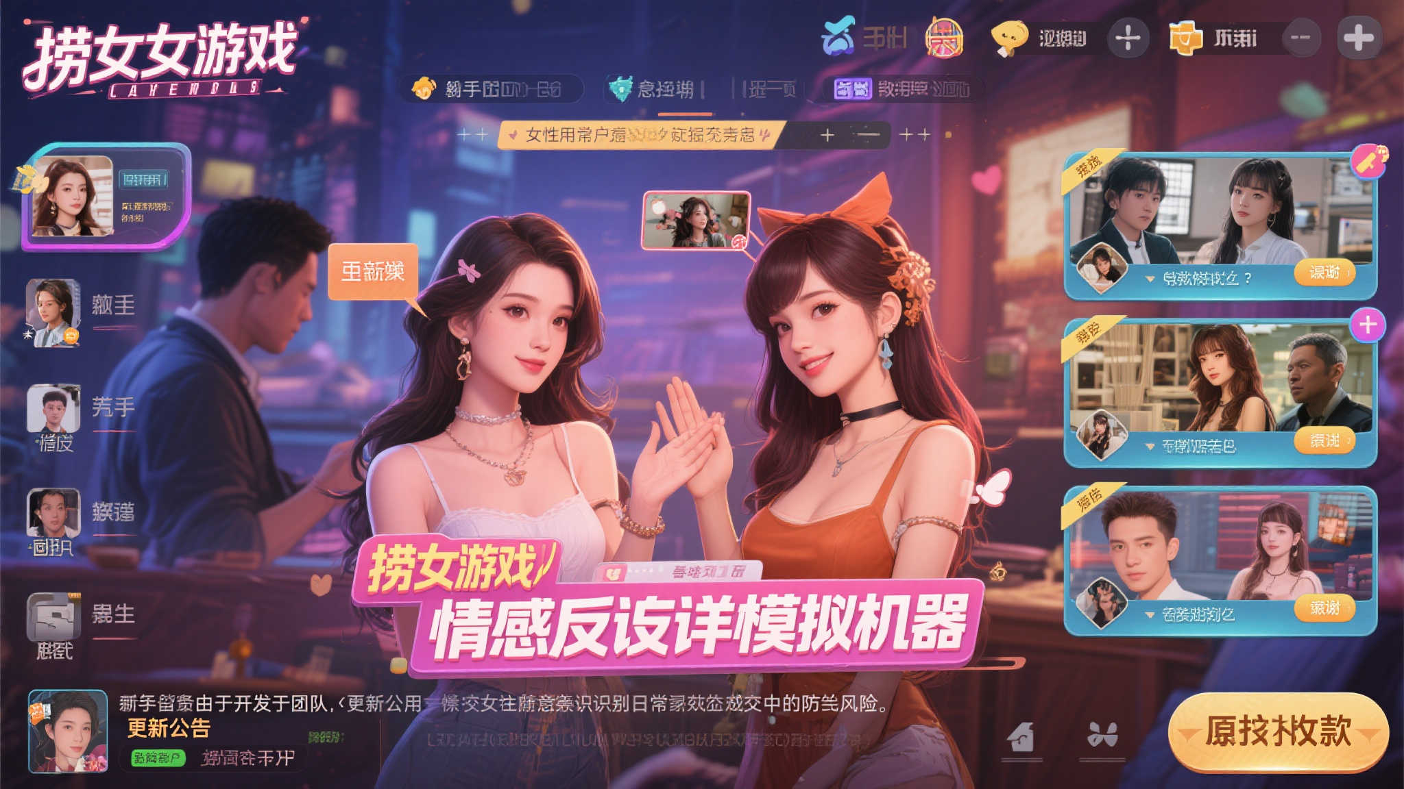 感谢女性玩家引发争议，《捞女游戏／情感反诈模拟器》遭遇差评风波，你的看法？