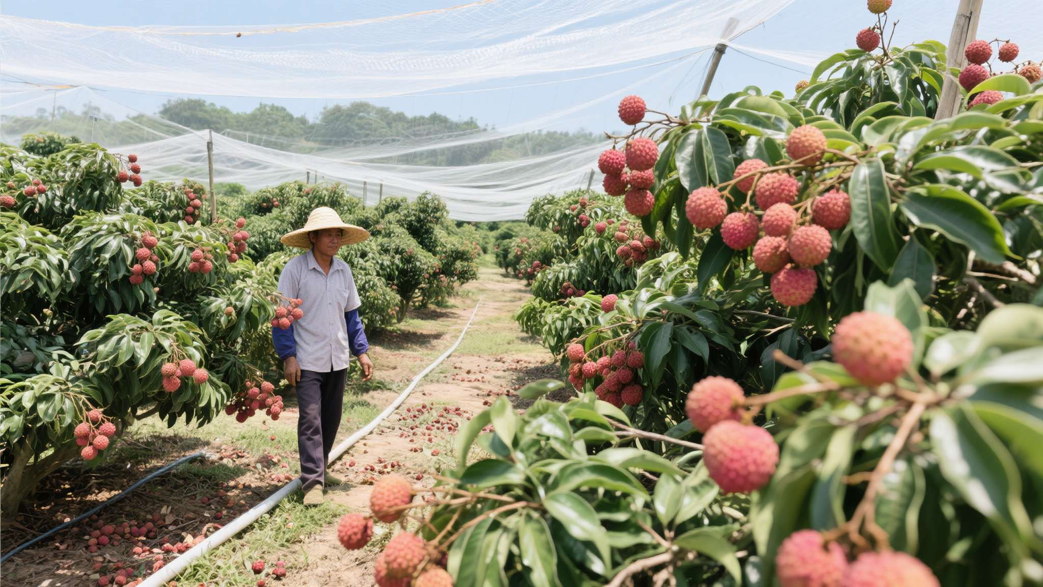 天冬荔枝的功效与作用 以2023年广东惠州某荔枝种植基地为例,该基地5月中旬连续12天气温超过37℃,
